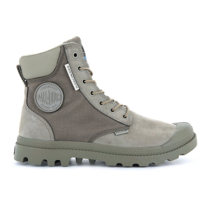 Bottes Palladium Pampa SC WPN U-S Femme Vert Olive | FR USX857P